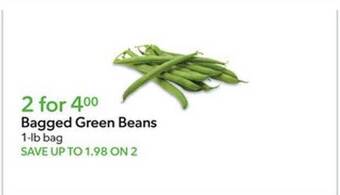 Publix Bagged green beans offer
