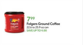 Publix Folgers ground coffee offer