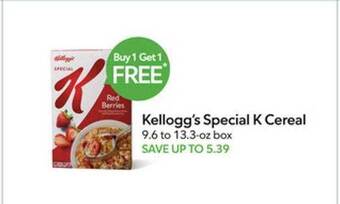 Publix Kellogg's special k cereal offer