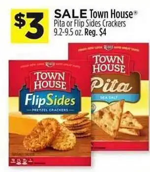 Dollar General Town house pita or flip sides crackers offer