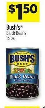 Dollar General Bush's black beans offer