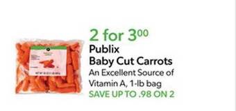 Publix Publix baby cut carrots offer