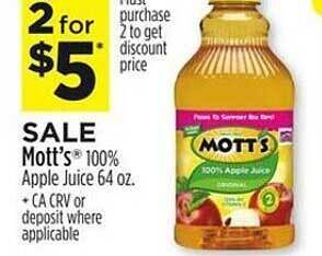 Dollar General Mott's apple juice offer