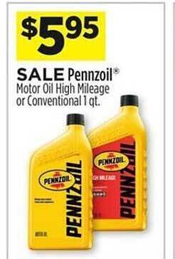Dollar General Pennzoil motor oil offer