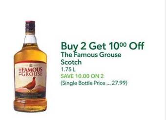 Publix The famous grouse scotch offer