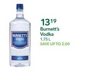Publix Burnett's vodka offer