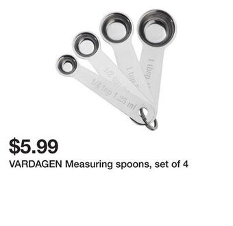 Ikea Vardagen measuring spoons, set of 4 offer