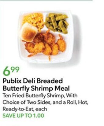 Publix Publix Deli Breaded Butterfly Shrimp Meal offer