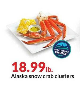 Hy-Vee Alaska snow crab clusters offer