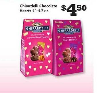 Family Dollar Ghirardelli chocolate hearts offer