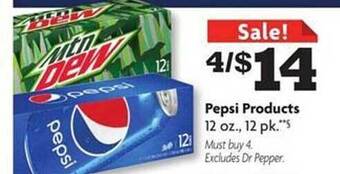 Family Dollar Pepsi products offer