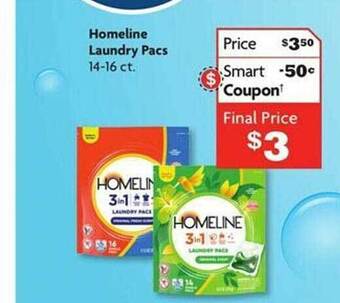 Family Dollar Homeline laundry pacs offer