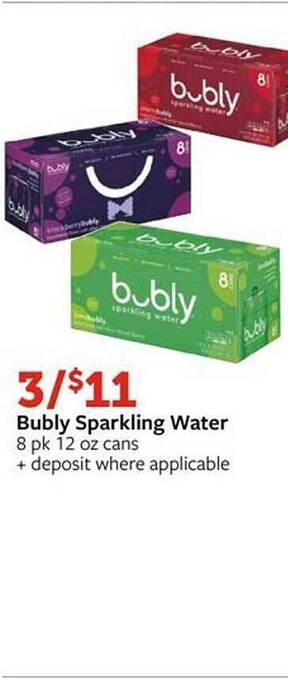 Fareway Bubly sparkling water offer