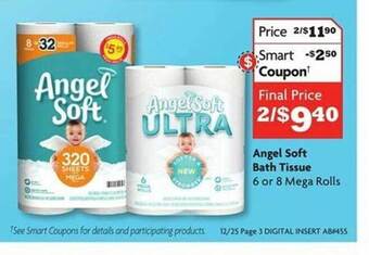 Family Dollar Angel soft bath tissue offer