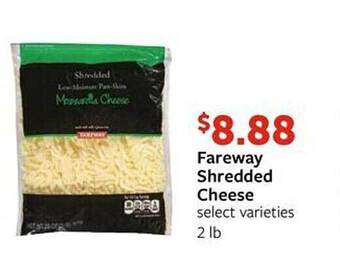 Fareway Fareway shredded cheese offer