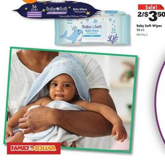 Family Dollar Baby soft wipes offer