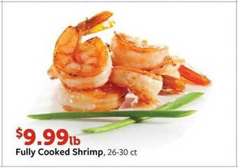 Fareway Fully cooked shrimp offer