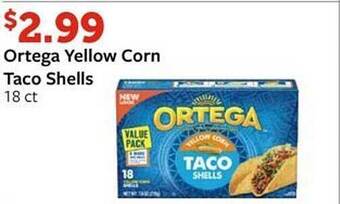 Fareway Ortega yellow corn taco shells offer