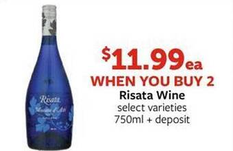 Fareway Risata wine offer
