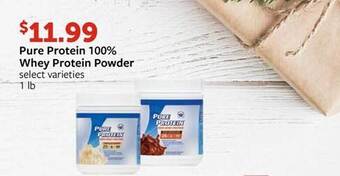 Fareway Pure protein 100% whey protein powder offer