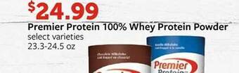 Fareway Premier protein 100% whey protein powder offer