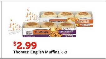 Fareway Thomas' english muffins offer