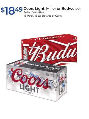Rite Aid Coors light, miller or budweiser offer
