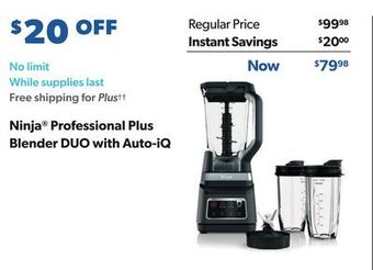 Sam's Club Ninja® professional plus blender duo with auto-iq offer