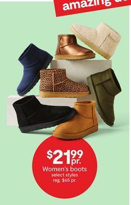 JC Penney Women's boots offer