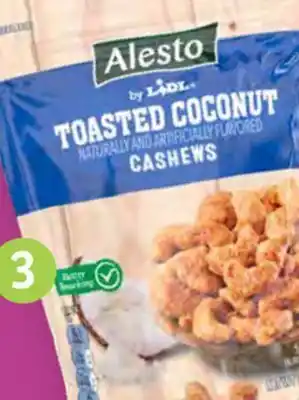 Lidl Alesto toasted coconut cashews offer