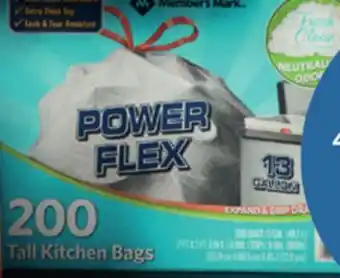 Sam's Club Member's mark™ kitchen trash bags offer
