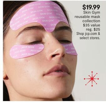 JC Penney Skin gym reusable mask collection offer