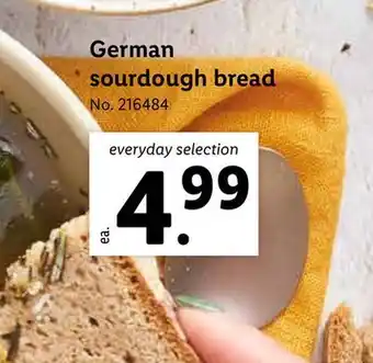 Lidl German sourdough bread offer