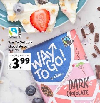 Lidl Way to go! dark chocolate bar offer