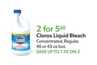Publix Clorox Liquid Bleach offer