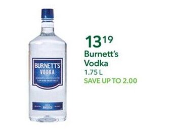 Publix Burnett's Vodka 1.75 L. offer