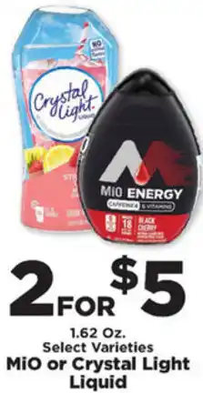 IGA Mio or Crystal Light Liquid 1.62 oz offer