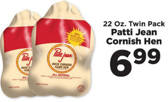 IGA Patti Jean Cornish Hen offer