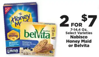 IGA Nabisco Honey Maid or Belvita 7-14.4 oz offer