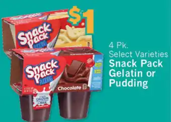 Snack Pack Gelatin or Pudding