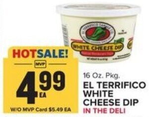 Food Lion El Terrifico White Cheese Dip 16 oz offer