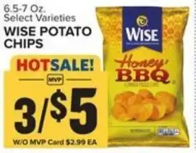 Food Lion Wise Potato Chips 6.5-7 oz offer