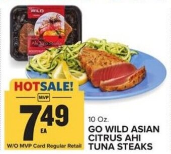 Food Lion Go Wild Asian Citrus AHI Tuna Steaks 10 oz offer