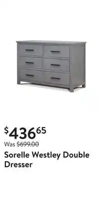 Walmart Sorelle westley double dresser offer