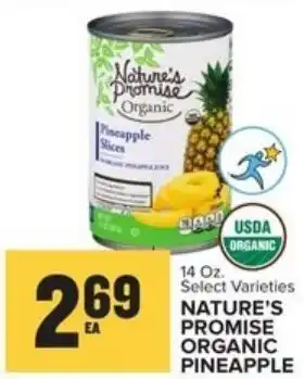 Food Lion Nature's Promise Organic Pineapple 14 oz offer