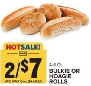 Food Lion Bulkie or Hoagie Rolls offer