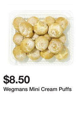 Wegmans Wegmans mini cream puffs offer
