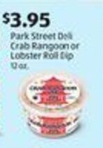 Aldi Park Street Deli Crab Rangoon or Lobster Roll Dip offer