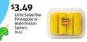 Aldi Little Salad Bar Pineapple or Watermelon Spears offer