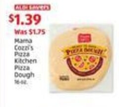 Aldi Mama Cozzi's Pizza Kitchen Pizza Dough offer